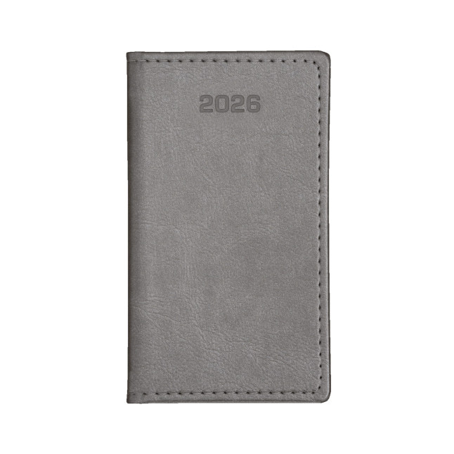 Kalendarz książkowy A6 tygodniowy Nebraska Exclusive Grafit