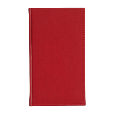 Kalendarz książkowy A6 tygodniowy Velour Czerwony