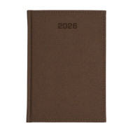 Kalendarz książkowy B5 dzienny Denim Ciemnobrązowy