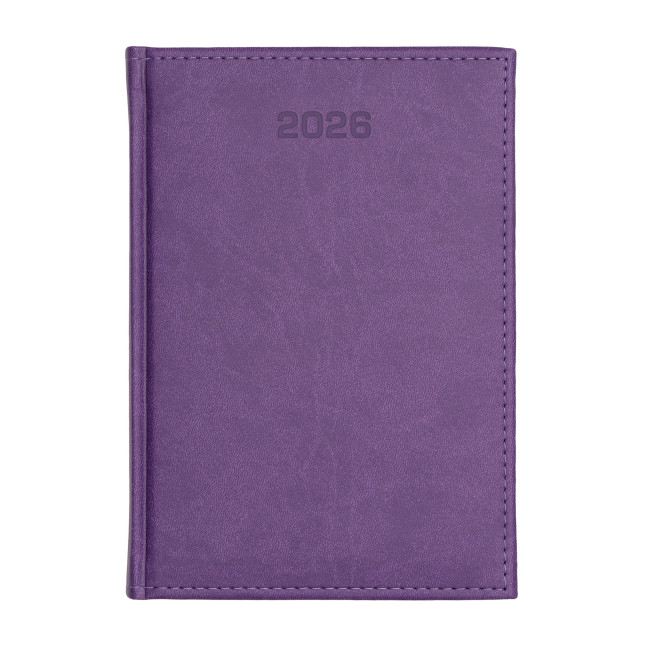 Kalendarz książkowy B5 dzienny Vivella Fioletowy