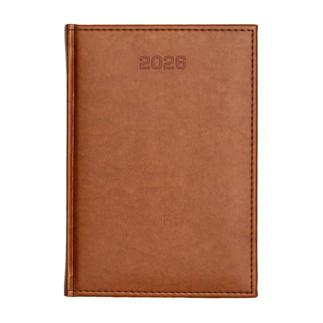 Kalendarz książkowy B5 tygodniowo-notesowy Nebraska Jasny brąz