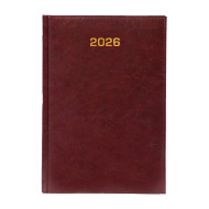 Kalendarz książkowy B5 tygodniowy Baladek Bordowy