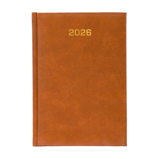 Kalendarz książkowy B5 tygodniowy Baladek Brązowy