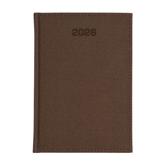 Kalendarz książkowy B5 tygodniowy Denim Ciemny Brąz
