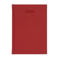 Kalendarz książkowy B5 tygodniowy Denim Czerwony
