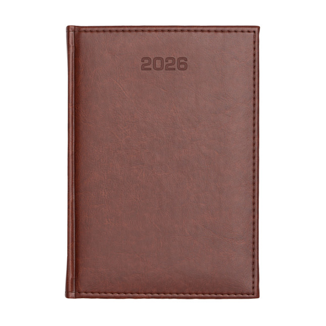 Kalendarz książkowy B5 tygodniowy Nebraska Brąz