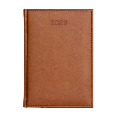 Kalendarz książkowy B5 tygodniowy Nebraska Jasnobrązowy