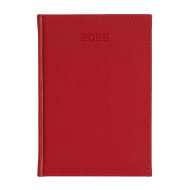 Kalendarz książkowy B5 tygodniowy Velour Czerwony