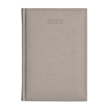 Kalendarz książkowy B5 tygodniowy Velour Srebrny