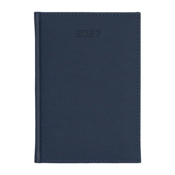 Kalendarz A5 dzienny Velour – personalizowany gadżet firmowy Kalendarz książkowy A5 dzienny Velour – aksamitna okładka z logo