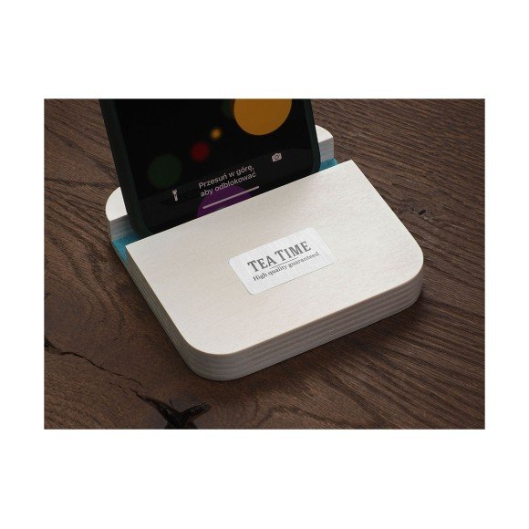 Drewniana podstawka pod telefon 1847121