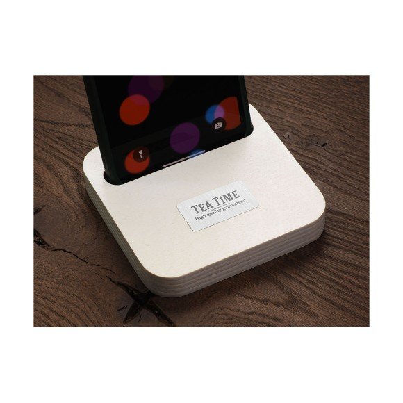 Drewniana podstawka pod telefon 1848121 Drewniana podstawka pod telefon 1848121