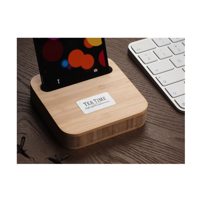 Drewniana podstawka pod telefon 1848292