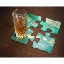 Zestaw 4 podkładek pod szklankę PUZZLE 1835117