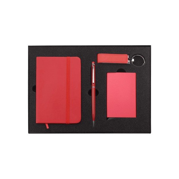 Zestaw notes, długopis, etui RFID i pendrive USB 1711076