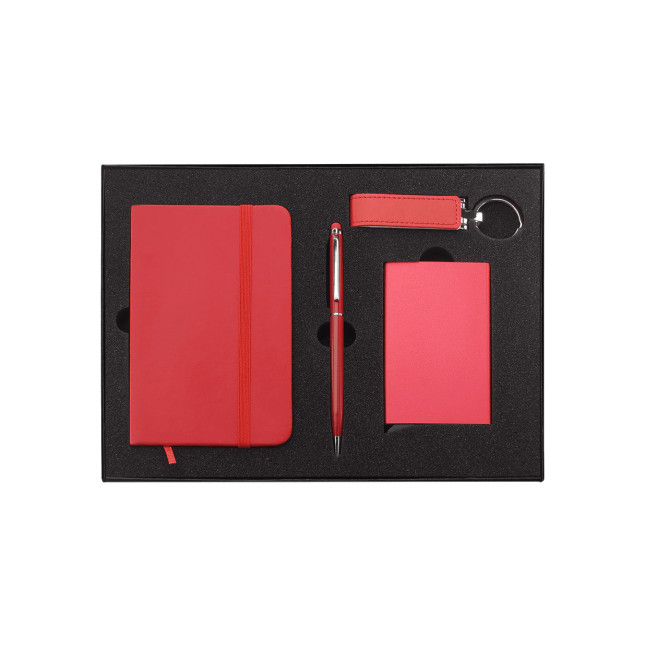 Zestaw notes, długopis, etui RFID i pendrive USB 1711076