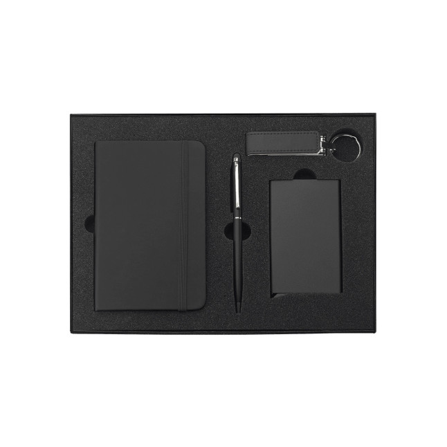 Zestaw notes, długopis, etui RFID i pendrive USB 1711076