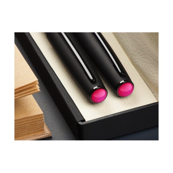 Zestaw piór z Agatem Magenta 2216036