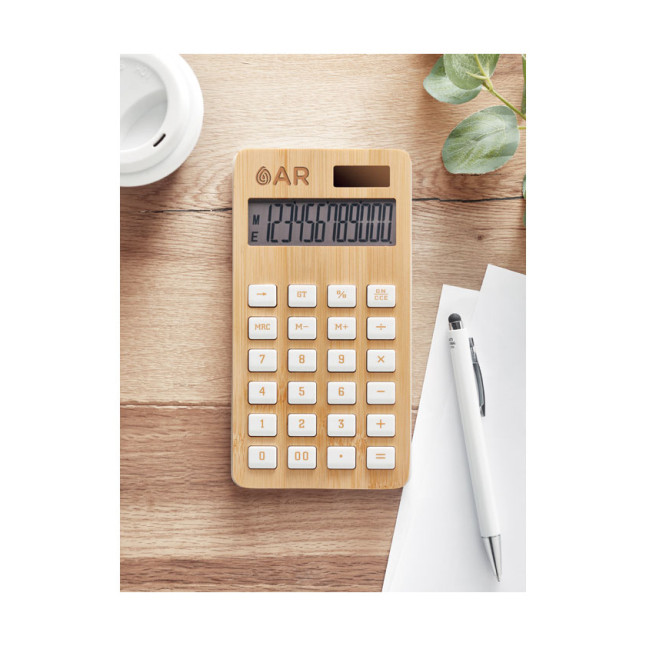 12-cyfrowy kalkulator, bambus CALCUBIM