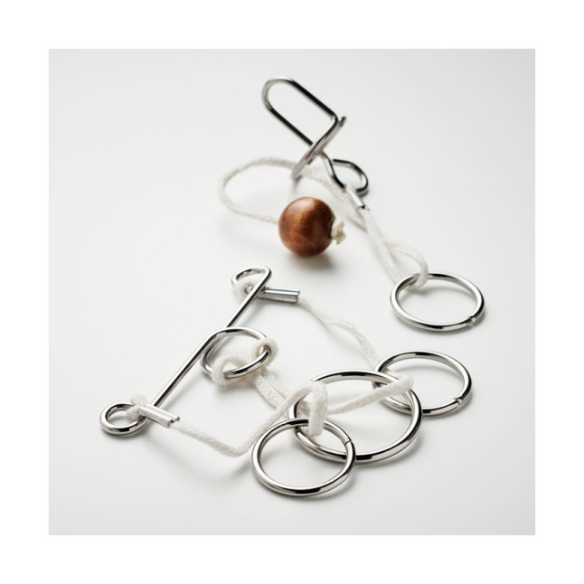 2 metalowe łamigłówki CONNECTION