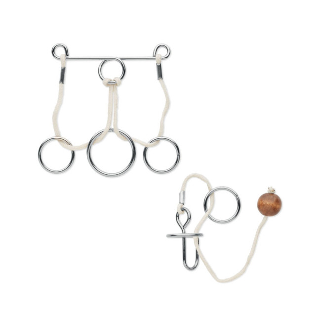 2 metalowe łamigłówki CONNECTION