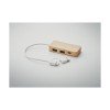3-portowy bambusowy hub USB HUBBAM