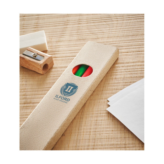 4 odblaskowe ołówki w pudełku BOWY