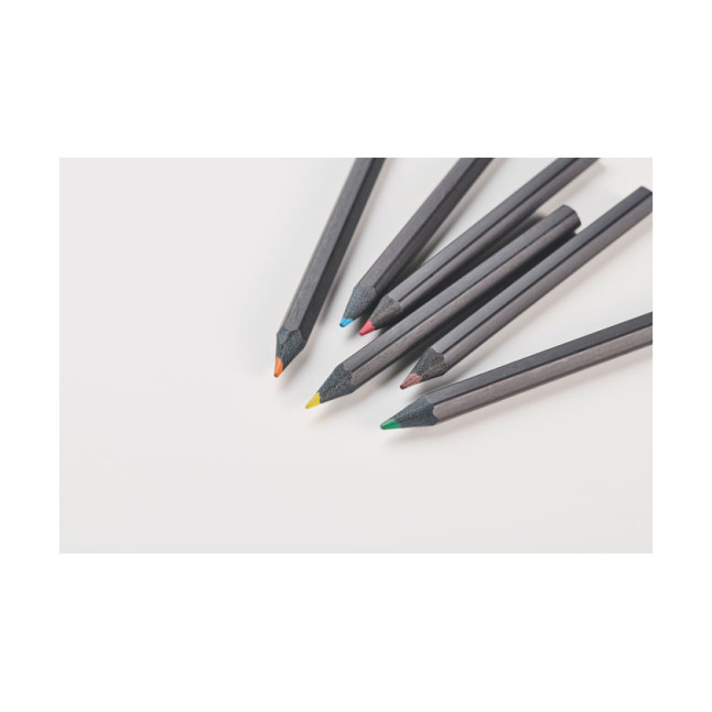 6 czarnych kredek NEGRO