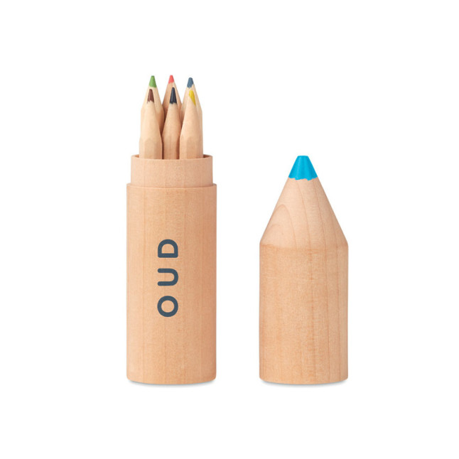 6 kredek w drewnianym pudełku PETIT COLORET