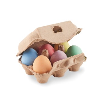 6 kredowych jajek w pudełku TAMAGO