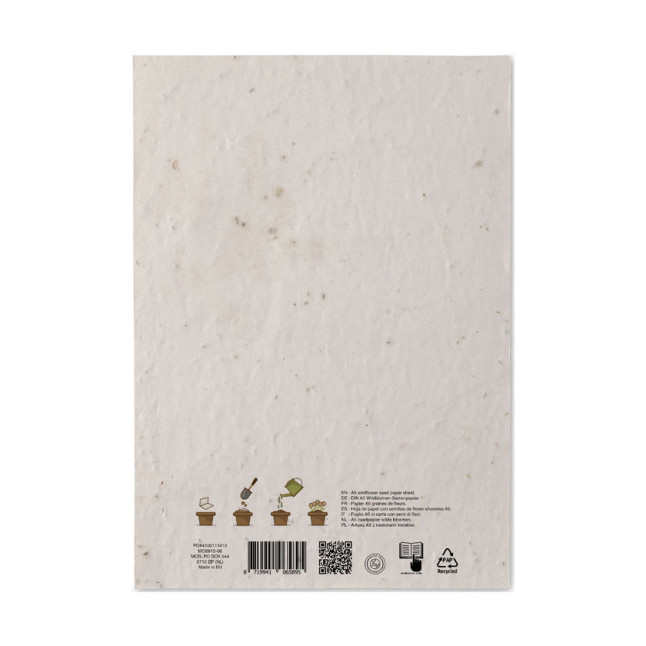 Arkusz A5 z nasionami kwiatów ASIDE