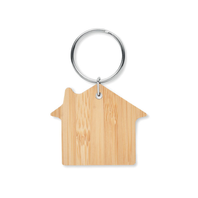 Bambusowy brelok dom HOUSEBOO