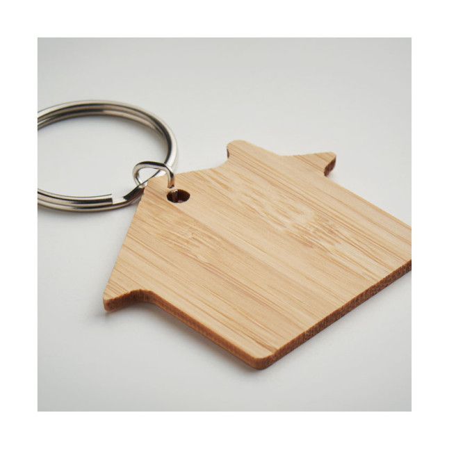 Bambusowy brelok dom HOUSEBOO