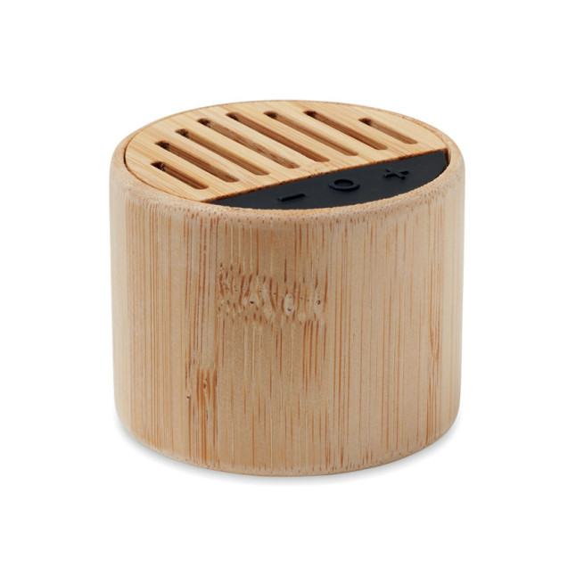 Bambusowy głośnik bezprzew. ROUND LUX