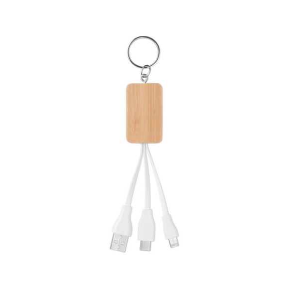 Bambusowy kabel 3 w 1 CLAUER Bambusowy kabel 3 w 1 CLAUER