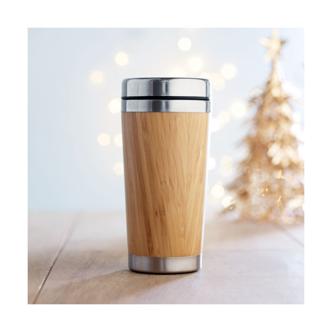 Bambusowy kubek podróżny 400ml RODEODRIVE+