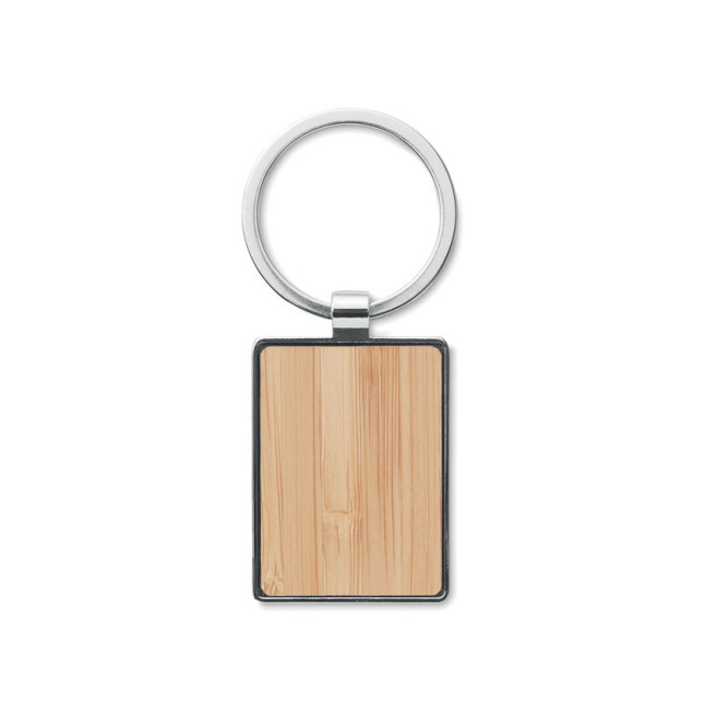 Bambusowy prostokątny brelok BENDIGO