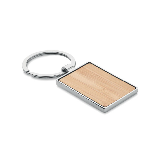 Bambusowy prostokątny brelok BENDIGO