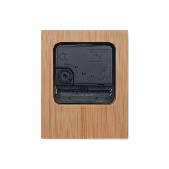 Bambusowy zegar stołowy CLAMBU