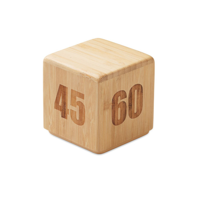 Bambusowy zegar z funkcją drzemki CURT