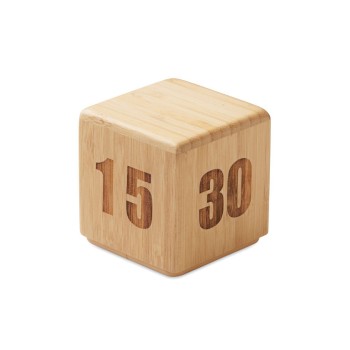 Bambusowy zegar z funkcją drzemki CURT