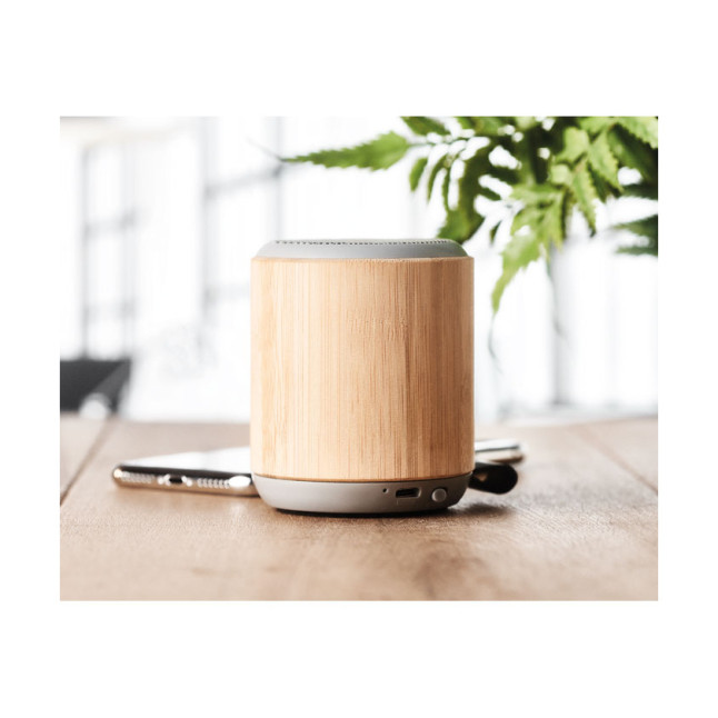 Bezprzewodowy głośnik bambusowy RUGLI