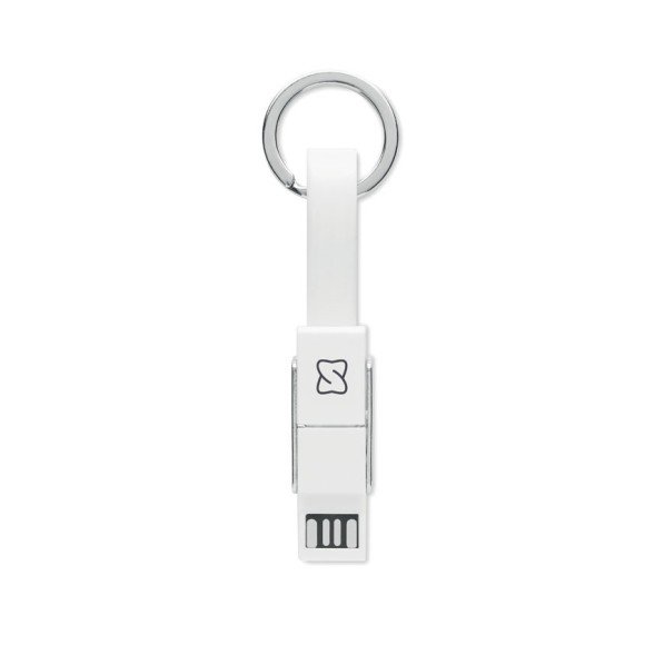 Brelok z kablem ładującym 4w1 KEY C