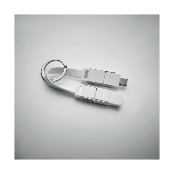 Brelok z kablem ładującym 4w1 KEY C