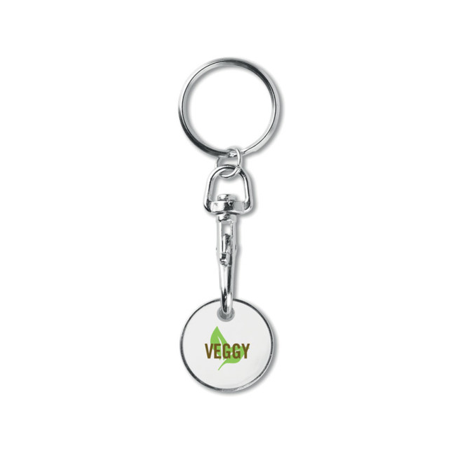 Brelok z żetonem do wózka TOKENRING