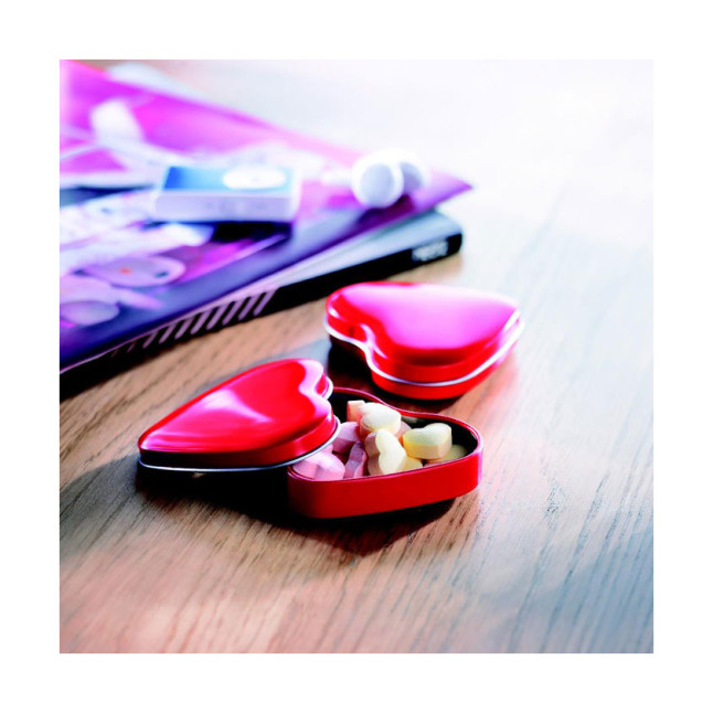 Cukierki w pudełku, serce LOVEMINT