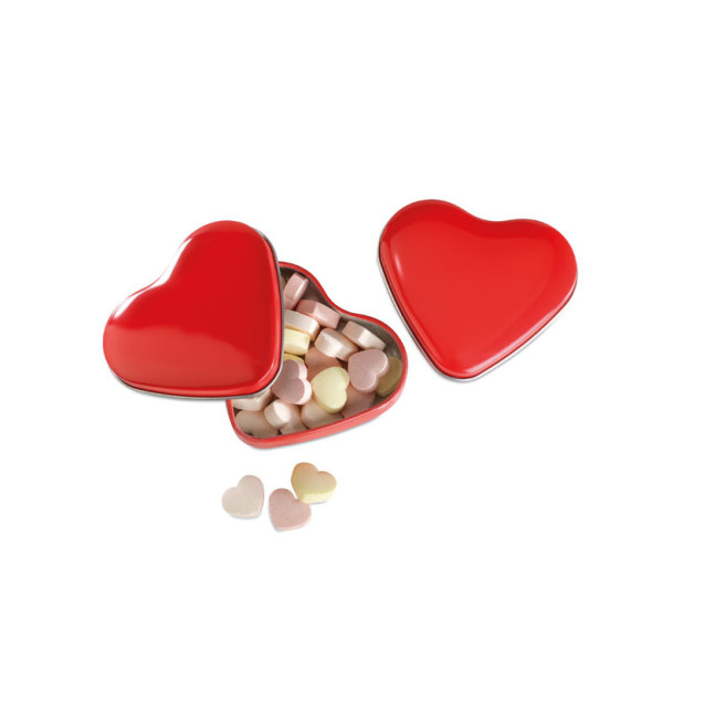 Cukierki w pudełku, serce LOVEMINT