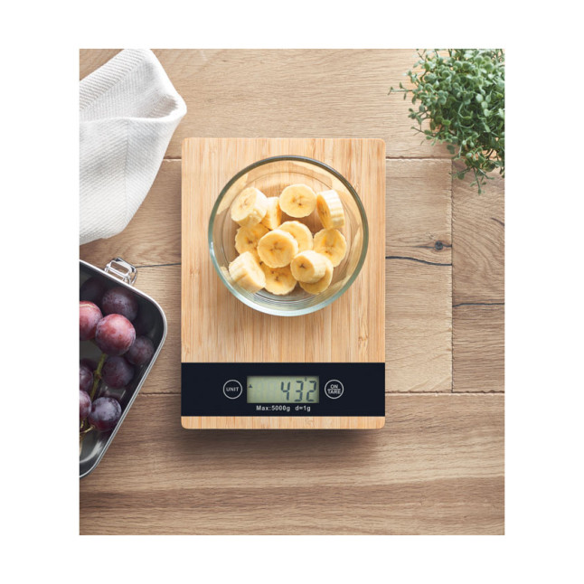 Cyfrowa waga kuchenna, bambus PRECISE
