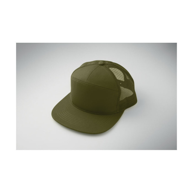 Czapka płaski daszek 7 paneli BEAD