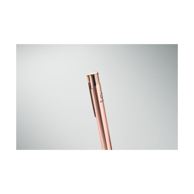 Długopis aluminiowy z rec. BERN ROSE